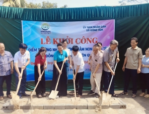 Quỹ từ thiện MINDALIFE Khởi công xây dựng điểm thôn Nhạ trường mầm non Đồng Tâm, xã Đồng Tâm
